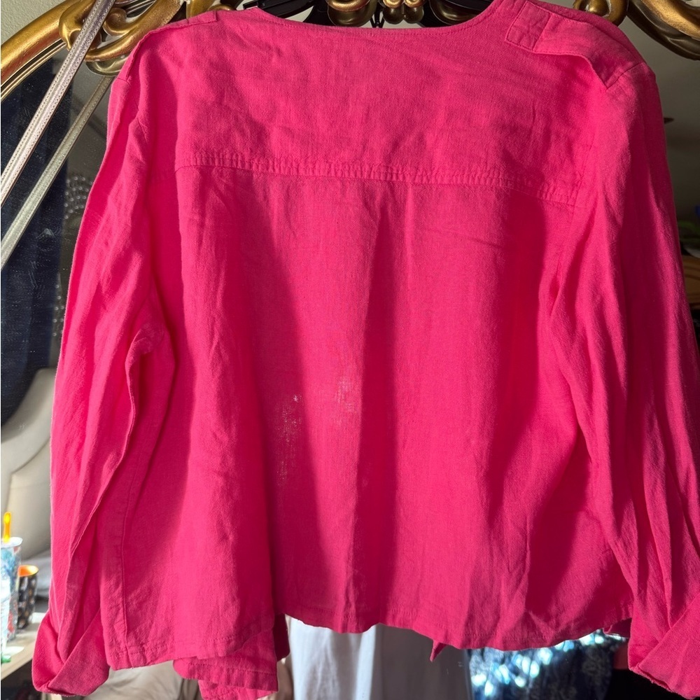 Nic+Zoe linen Pink Jacket - Picture 6 of 8